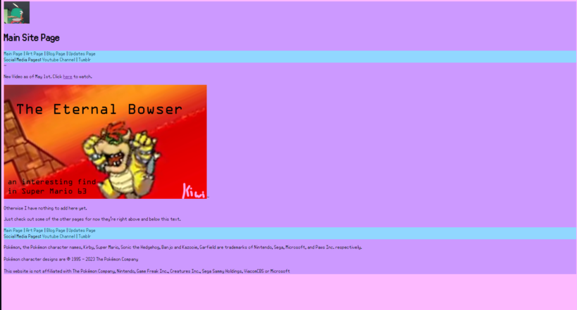 Old CSS style that got redone