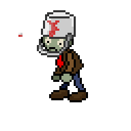 basic buckethead zombie still frame